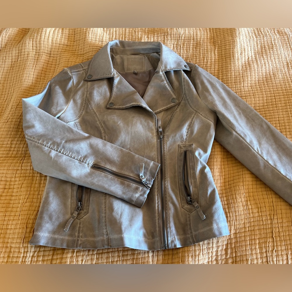 Max Studio Motorcycle Jacket- Medium - image 1